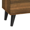 Donna TV Stand Media Console | Shelves and 2 Door Cabinet | Brown Wood 63"