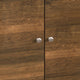 Donna TV Stand Media Console | Shelves and 2 Door Cabinet | Brown Wood 63"