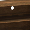 Donna TV Stand Media Console | Shelves and 2 Door Cabinet | Brown Wood 63"