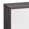 Donna TV Stand Media Console with 2 Door Cabinet | Dark Gray-White Wood 63"