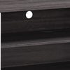 Donna TV Stand Media Console with 2 Door Cabinet | Dark Gray-White Wood 63"