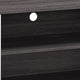 Donna TV Stand Media Console with 2 Door Cabinet | Dark Gray-White Wood 63"