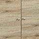 Donna TV Stand Media Console | Shelves and 2 Door Cabinet | Oak Gray Wood 63"