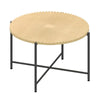 Covey 2Pc Coffee and End Table Set | Radial Pattern | Light Oak Top