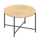 Covey 2Pc Coffee and End Table Set | Radial Pattern | Light Oak Top