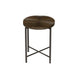 Covey 2Pc Coffee and End Table Set with Radial Pattern | Walnut Wood