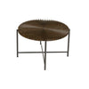 Covey 2Pc Coffee and End Table Set with Radial Pattern | Walnut Wood