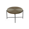 Sierra 2Pc Coffee and End Table Set | Carved Ring Pattern | Walnut Top