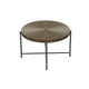 Sierra 2Pc Coffee and End Table Set | Carved Ring Pattern | Walnut Top