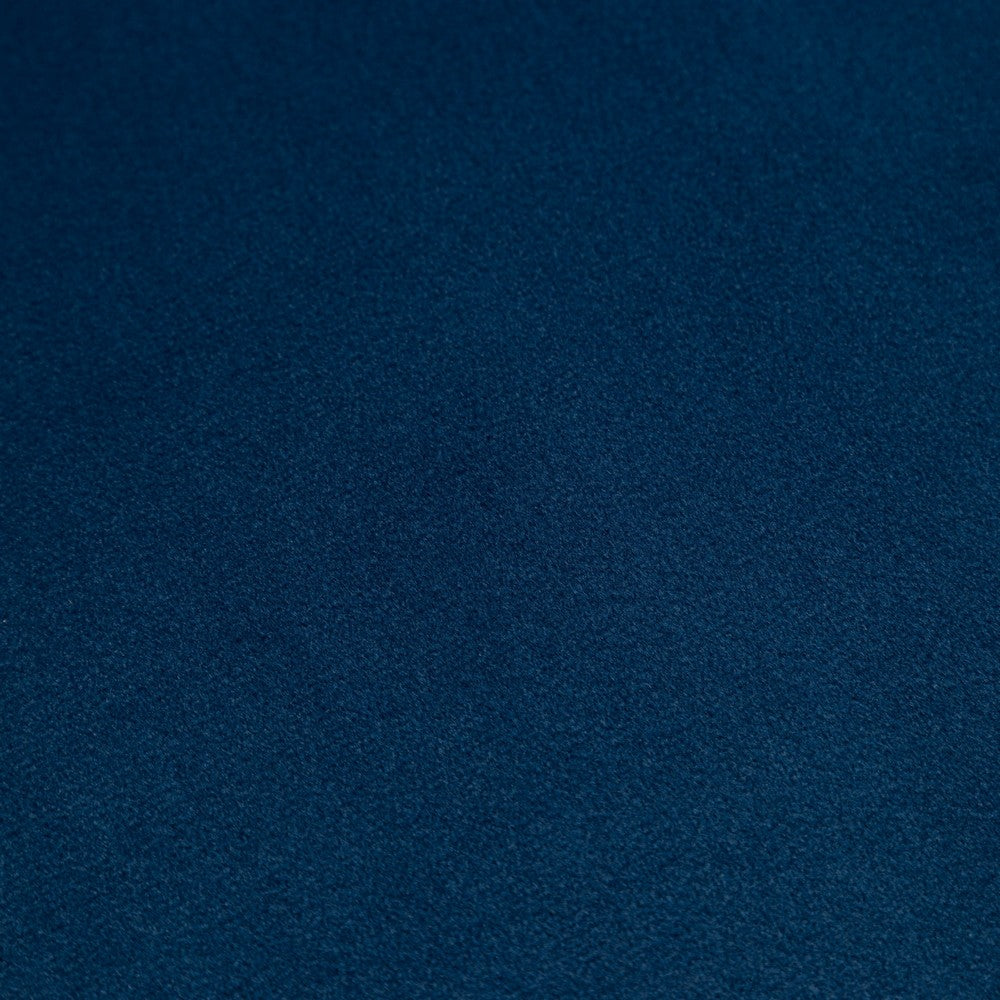 Ryno Mid-Century Accent Chair | Natural Wood Frame | Dark Blue Velvet