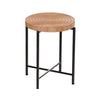 Sierra 2Pc Coffee and End Table Set | Carved Ring Pattern | Natural Wood