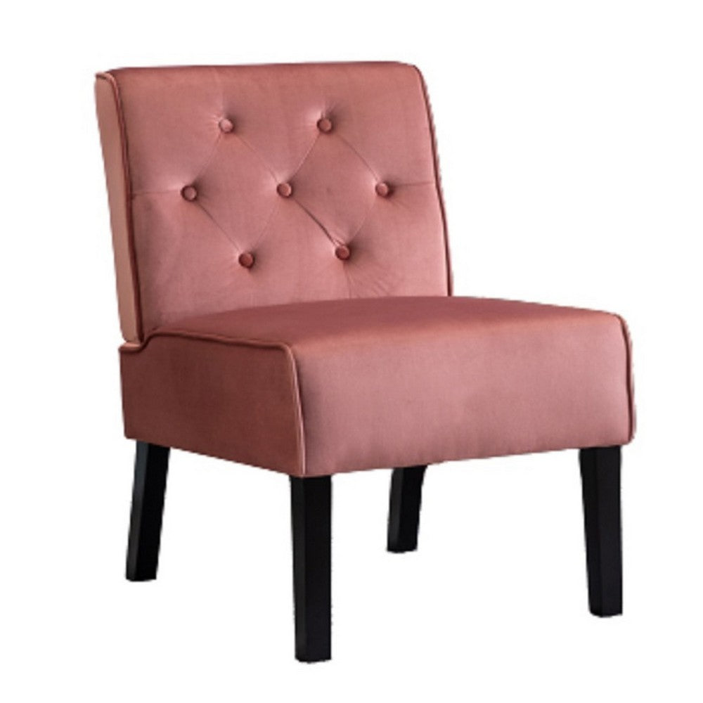 Revvy Armless Chair with Tapered Legs | Set of 2 | Gray Tufted Velvet