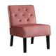 Revvy Armless Chair with Tapered Legs | Set of 2 | Gray Tufted Velvet