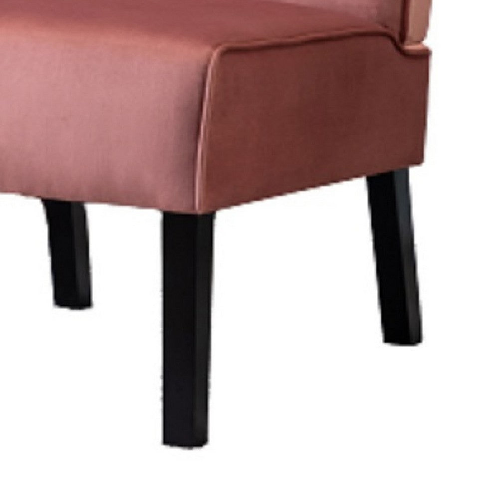 Revvy Armless Chair with Tapered Legs | Set of 2 | Gray Tufted Velvet