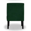 Revvy Armless Chair with Tapered Legs | Set of 2 | Green Tufted Velvet