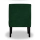 Revvy Armless Chair with Tapered Legs | Set of 2 | Green Tufted Velvet