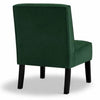 Revvy Armless Chair with Tapered Legs | Set of 2 | Green Tufted Velvet