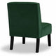 Revvy Armless Chair with Tapered Legs | Set of 2 | Green Tufted Velvet