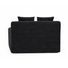 Cline Oversized Chaise Lounge Chair with 2 Pillows | Black Corduroy