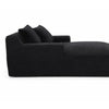 Cline Oversized Chaise Lounge Chair with 2 Pillows | Black Corduroy