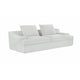Syra Ergonomic 4-Seater Oversized Sofa with Wide Arms | Ivory Corduroy 91"