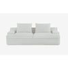 Syra Ergonomic 4-Seater Oversized Sofa with Wide Arms | Ivory Corduroy 91"
