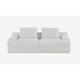 Syra Ergonomic 4-Seater Oversized Sofa with Wide Arms | Ivory Corduroy 91"