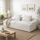 Syra Ergonomic 4-Seater Oversized Sofa with Wide Arms | Ivory Corduroy 91"