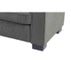 Gina Rectangular 3-Seater Sofa with 5 Toss Pillows | Gray Corduroy 88"