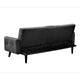 Eloise Convertible Sleeper Sofa-Bed | Cup Holder Table | Dark Gray Linen 72"