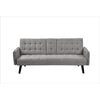 Eloise Convertible Sleeper Sofa-Bed with Cup Holder Table | Gray Linen  72"