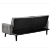 Eloise Convertible Sleeper Sofa-Bed with Cup Holder Table | Gray Linen  72"