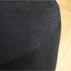 Jeff Sofa w 2 Pillows | Half-Moon Curved Design | Black Velvet 91"