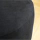 Jeff Sofa w 2 Pillows | Half-Moon Curved Design | Black Velvet 91"
