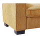 Gina Rectangular 3-Seater Sofa | 5 Toss Pillows | Ginger-Orange Corduroy 88"