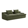 Syra Ergonomic 4-Seater Oversized Sofa with Wide Arms | Green Corduroy 91"