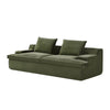Syra Ergonomic 4-Seater Oversized Sofa with Wide Arms | Green Corduroy 91"