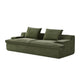 Syra Ergonomic 4-Seater Oversized Sofa with Wide Arms | Green Corduroy 91"