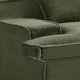 Syra Ergonomic 4-Seater Oversized Sofa with Wide Arms | Green Corduroy 91"