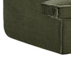 Syra Ergonomic 4-Seater Oversized Sofa with Wide Arms | Green Corduroy 91"