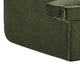 Syra Ergonomic 4-Seater Oversized Sofa with Wide Arms | Green Corduroy 91"
