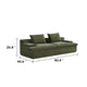 Syra Ergonomic 4-Seater Oversized Sofa with Wide Arms | Green Corduroy 91"