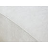Jeff Sofa w 2 Pillows | Half-Moon Curved Design | Ivory Velvet 91"
