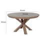 Reversible Poker Dining Table | Cup Holders | Chip Trays | Brown 53" Round