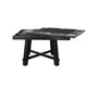Reversible Poker Dining Table | Storage | Umbra Black Wood 50" Square