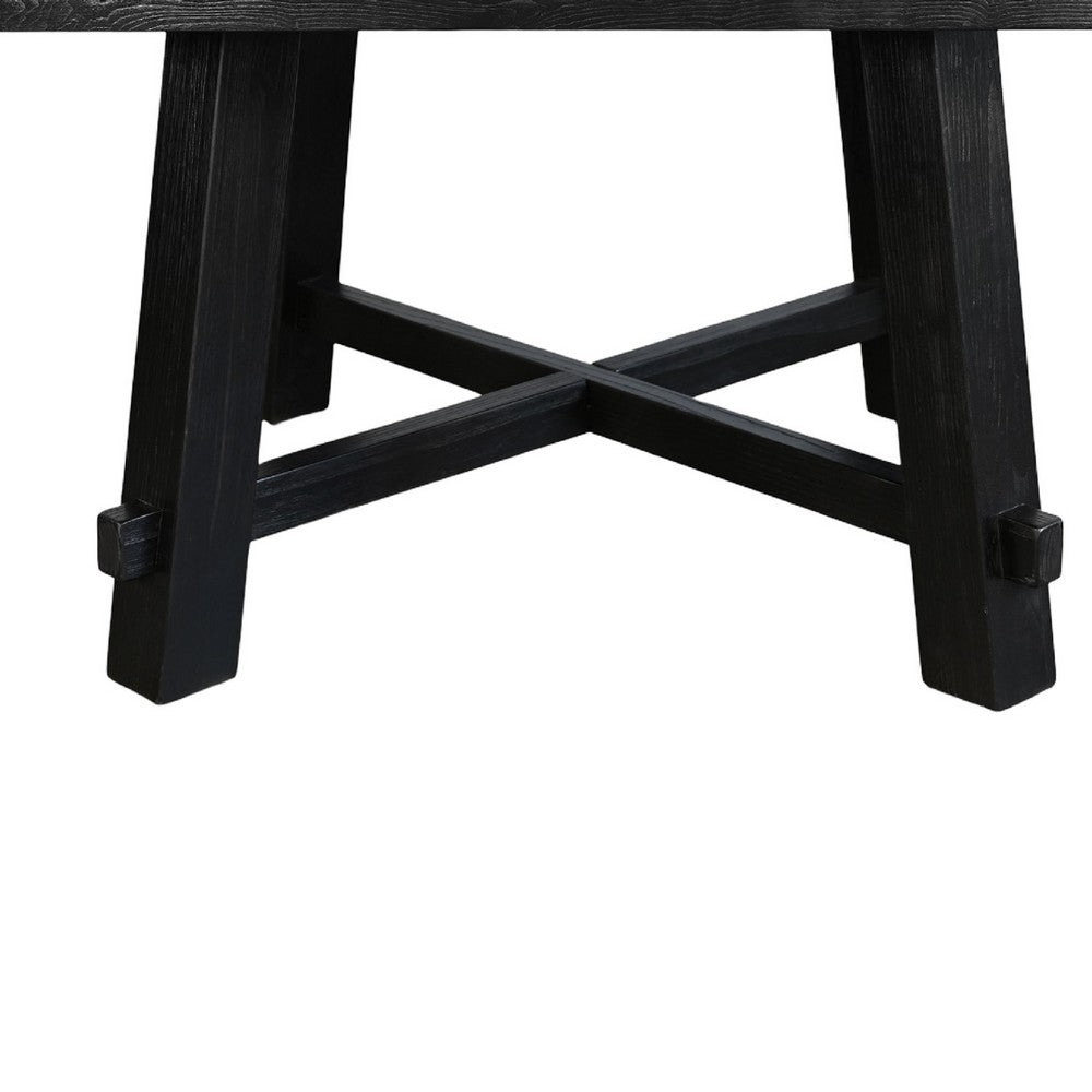 Reversible Poker Dining Table | Storage | Umbra Black Wood 50" Square