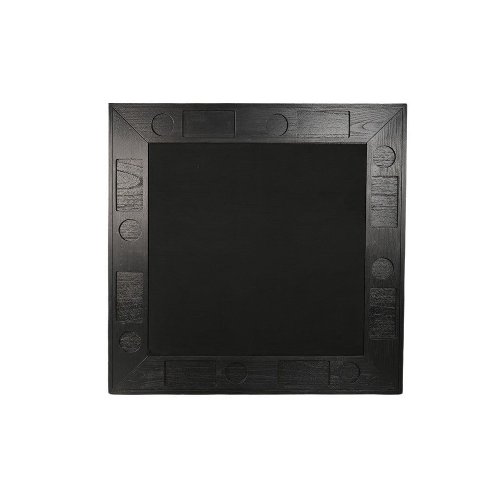 Reversible Poker Dining Table | Storage | Umbra Black Wood 50" Square