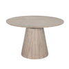 Dining Table | 48" Round Top | Conical Pedestal | Wheat Brown w Gray Wood