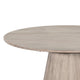 Dining Table | 48" Round Top | Conical Pedestal | Wheat Brown w Gray Wood
