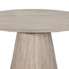 Dining Table | 48" Round Top | Conical Pedestal | Wheat Brown w Gray Wood